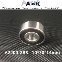 10stk Gratis forsendelse 62200 2rs 62200-2rs 10x30x14 10*30*14mm Dobbelt afskærmede dybe kuglelejer Stor bredde 6200 Rodamientos