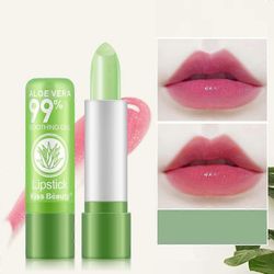 1kpl pitkäkestoinen huulten aloinin värimuutos kosteuttava vedenpitävä lämpötilan muutos glimmer balm lip