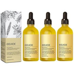 Luonnollinen hiusten kasvuöljy, vegaaninen orgaaninen luonnollinen hiusten kasvuöljy 60ml 3pcs