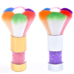 Linkrunning 2stk farverig Nail Art Støvbørstefjerner Cleaner 11.5 cm Multi-farve