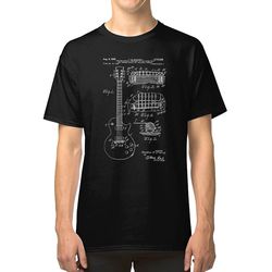 RockShark Gibson Les Paul Guitar Patent T-shirt sort L