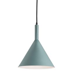 Firstlight Lighting Everest 1 Light Dome Loft Vedhæng Grøn med hvid indvendig, E27