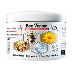 Bee-Venom Psoriaises Cream Skin Redness Relief kutinaa ehkäisevä voide kaikille ihotyypeille 1pc