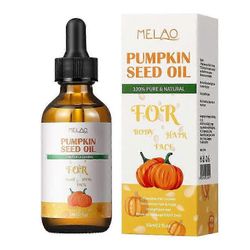 Kurpitsansiemenöljy hiusten kasvuun, luomu kylmäpuristettu kurpitsansiemenöljy, päänahaöljy paksummille ja vahvemmille hiuksille, hiusten kasvuöljy...