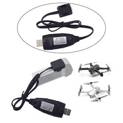 Rc Drone Usb Lader Batteri Ladekabel 60cm For X500 X30 Z6 Deler Svart