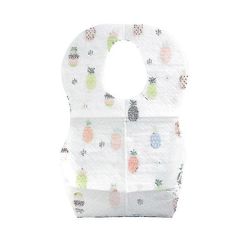 50kpl vauvan kertakäyttöiset ruokalaput Lasten paksunnettu sylkipyyhe Kuitukangas Taskulappu