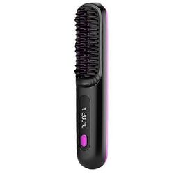 Numoya Go Brush Pro, suoristusharja - Gobrush Pro, Hair Numoya muotoilu, nopeasti lämmitettävä langaton minihiusharja (musta)