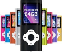 MP3 MP4 musiikkisoitin valokuvien katseluohjelmalla e-kirjan lukija ääninauhuri FM-radiovideo Musta 32G