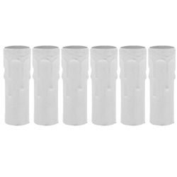 6kpl Kattokruunu Kynttilän kynttiläholkit E14 Kynttilän hylsykannet Candelabra Pohjakotelot Valkoinen