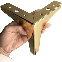 Xqday Metal Sofa Ben Møbler Udskiftning Ben Golden Sofa Feet Heavy Duty Triangle