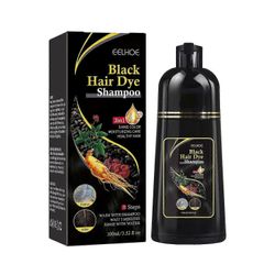 Mustat hiukset shampoo luonnollisille hiuksille, Instant Black Hair Shampoo Hair Dye shampoo miehille Naiset Musta