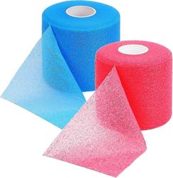 2 Rolls Sports Pre-wrap Set, ammattitason esikääre hiuksille, nilkoille, ranteille, polville, käsinivelille