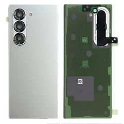 Samsung Galaxy Z Fold6 5G F956 -akkukotelolle tarratarralla kameran linssinsuojus (ilman Hopea Silver