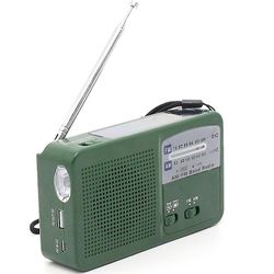 Bærbar nødradio grøn