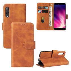 Etui til Rakuten håndbetræk Premium læder med kortholder Flip Folio magnetisk etui etui - sort Brown