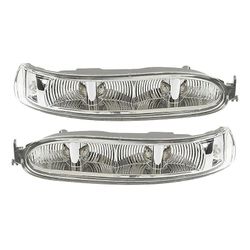 Bil Led Venstre + Højre Par Blinklys Lys Sidespejl Lampe Kompatibel Mercedes Benz W209 Clk 2002-2009 Gennemsigtig farve