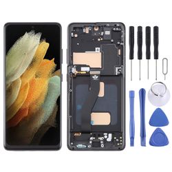 LCD-näyttö kehyksellä Samsung Galaxy S21 Ultra 5G SM-G998B: lle Monivärinen