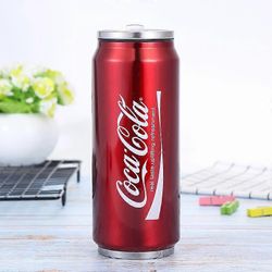 Ruostumaton teräs Cola tyylinen vesipullo persoonallisuus kahvikuppi toimisto väri 02