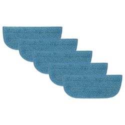 vhbw 5x Mopin Suojus yhteensopiva Philips SteamPlus FC7020/01 Höyrypesuri - Mikrokuitu Sininen 28,5 x 11,5 x 0,9 cm