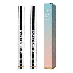 2kpl Huultenrajauskynä pysyy Peel Off Lip Liner Tattoo Lip Stain Peel Off pitkäkestoinen