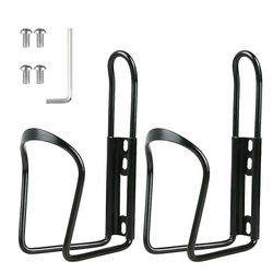 2pcs sport flaskeholder aluminium legering vannkoker holder terrengsykkel vannkoker oppbevaringsholder solid sykkel kopp holder for sykkelbruk (sva...