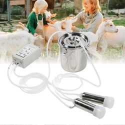 3 litran vuohen pulsaatiotyhjiölypsykoone Automaattinen kannettava lehmän lypsykone sähkölypsäjä 2 nännikuppilla EU-pistoke