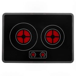 Realistinen lelu-induktioliesi valotehosteilla lapsille teeskennellä leikkiä, sarjakuvakeittiökonemalli taaperoille ja lapsille