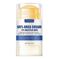 60 % ureaa + 2 % salisyylihappojalkavoide, kosteusvoide kuiville halkeileville jaloille polville kyynärpäille käsille, pehmentää ihoa kuorii kuollu...