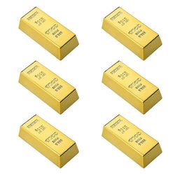 6kpl kultaharkko jääkaappimagneetit koristeelliset kaappitarrat Golden 6.00X2.80X1.80CM