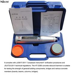 Mickcara Ht-225b bærbar schmidt hammer beton rebound test hammer beton test hammer høj polymer materiale shell resiliometer hot