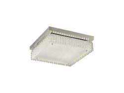 Inspired Lighting Aiden Store Square Flush Loft 21W 1800lm LED 4200K poleret Krom, Krystal
