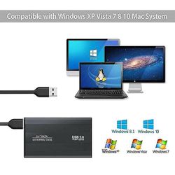 Hmwyv Hmwy-usb 3.0 Sata -kiintolevykotelo Hdd Kannettava tietokone 2,5 tuuman ulkoinen kotelokotelo