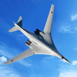 Rusland Air Force Tupolev Tu-160 Blackjack Bomber 1/100 Diecast Model