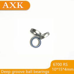 6700rs bærende Abec-3 (10stk) 10x15x4 mm Tynd sektion 6700-2rs Kuglelejer 61700 Rs 6700 2rs Med blåforseglet A-1510dd