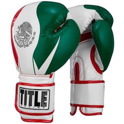 Title Boxing Otsikko nyrkkeily infusoida vaahto El Combate Meksiko koukku ja silmukka harjoitushanskat M