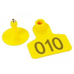 Ruili 100pcs Laser Pig Number Ear Tagger med kobber hoved holdbare