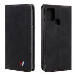 Etui til Samsung Galaxy A21s Cover Magnetic Closure Wallet Book Flip Folio Stand View Læder cover Stødsikker - Sort