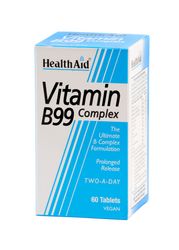 Health Aid VIT B99 monimutkainen-depottabletit, 60 tablettia
