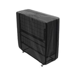 Musta kokoontaitettava sänky- ja ulkolepotuolin päällinen 99L x 38L x 114K cm