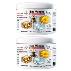 Bee-Venom Psoriaises Cream Skin Redness Relief kutinaa ehkäisevä voide kaikille ihotyypeille 2pcs