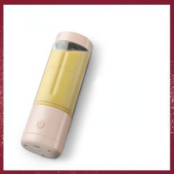 Zch Bærbar Juicer Cup Home Trådløs USB-opladning Lille Juice Cup Coral pink
