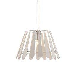 Inspired Lighting Somerset Loft Vedhæng 1 Lys E27 Hvid, Poleret Krom