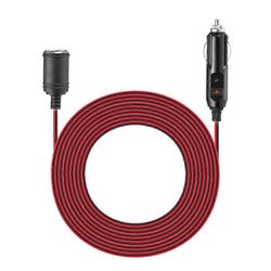 12V 24V 15A raskas auto tupakansytytin pistorasia uros-naaras jatkojohto virtalähde sulakkeella 3.7m