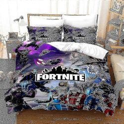 3d Fortnite 2/3kpl vuodevaatteet pussilakana peitto tyynyliina lapset teini-ikäiset Gift_Feb AU single 140x210cm