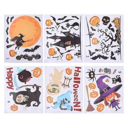 Halloween Stickers 6pcs Halloween klistremerker for Halloween dekorasjoner