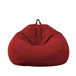 Helt ny ekstra stor bønne bag stoler sofa sofa cover innendørs lat solseng for voksne barn hotsale! rød Oversize 100x120cm