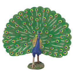 Peacock-malli Erittäin simuloitu kotitoimiston sisustuskoriste Lasten ToyPeacock-malli