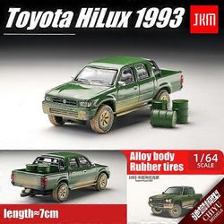1/64 TOYOTA Hilux malli auton seoksesta painevaletut lelut klassinen superkilpa-auto ajoneuvo lapsille lahjat TOYOTA Hilux green