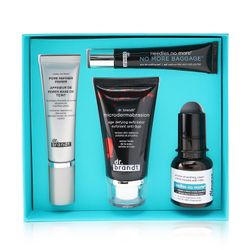 25 år med Dr. Brandt Kit: Microdermabrasion 60g+ rynkeudglattende creme 15g+ poreraffineringsprimer 30ml+ ikke mere bagage 15g