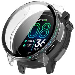 Coros Pace Pro Watch Case PC-kehyksen kansi karkaistulla lasilla - läpinäkyvä Monivärinen Transparent